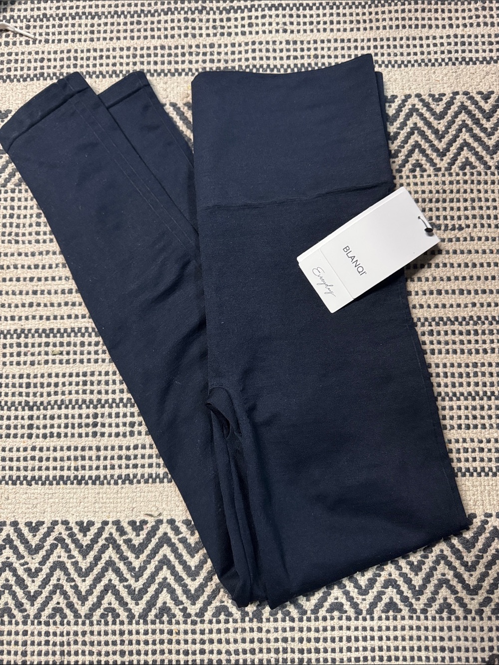 BLANQI womens Navy High-Waist Compression Leggings